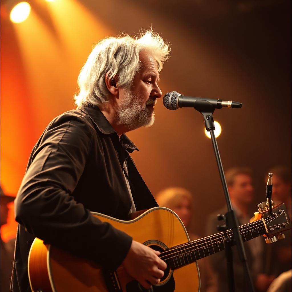 Kim Schwartz spiller live for et publikum
