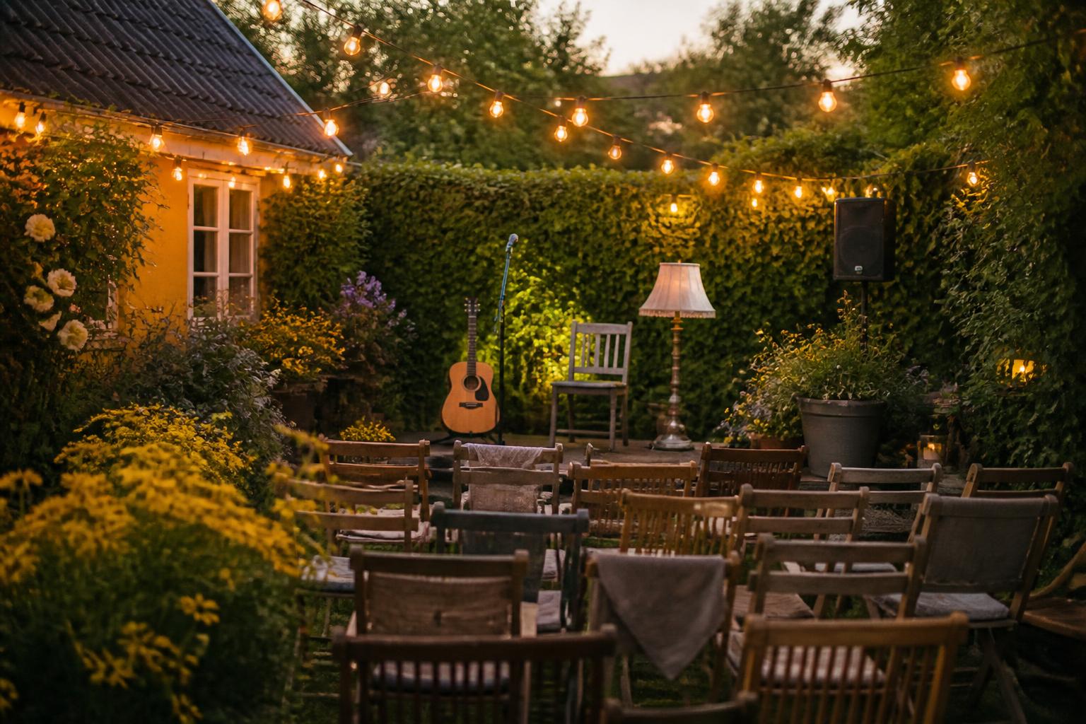 Terrassen klar til sommerkoncert
